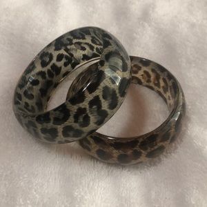Kenneth Jay Lane leopard bracelets